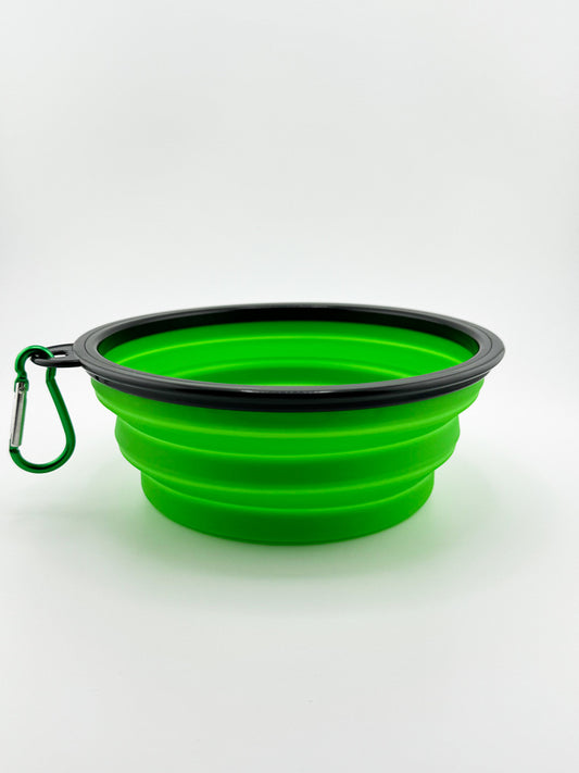 Green Foldable Dog Bowl