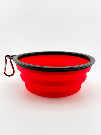 RED Foldable Dog Bowl